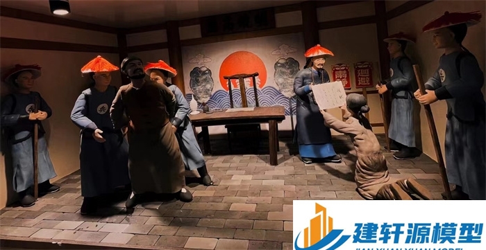 平罗陈规除恶绅微缩场景