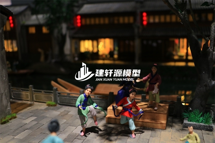 平罗京杭大运河博物馆·北新夜市场景模型